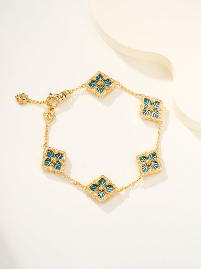 [⭐Aura]B.C.L ENAMELED Five-Flower Bracelet（Various Colors)