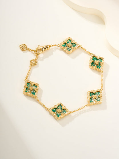[⭐Aura]B.C.L ENAMELED Five-Flower Bracelet（Various Colors)