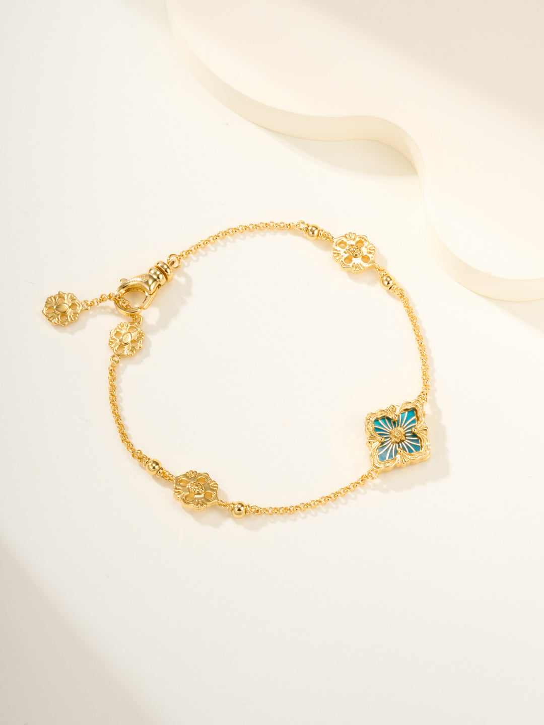 [⭐Aura]B.C.L ENAMELED One-Flower Bracelet（Various Colors)