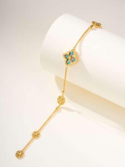 [⭐Aura]B.C.L ENAMELED One-Flower Bracelet（Various Colors)