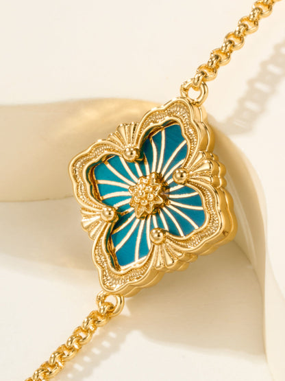 [⭐Aura]B.C.L ENAMELED One-Flower Bracelet（Various Colors)