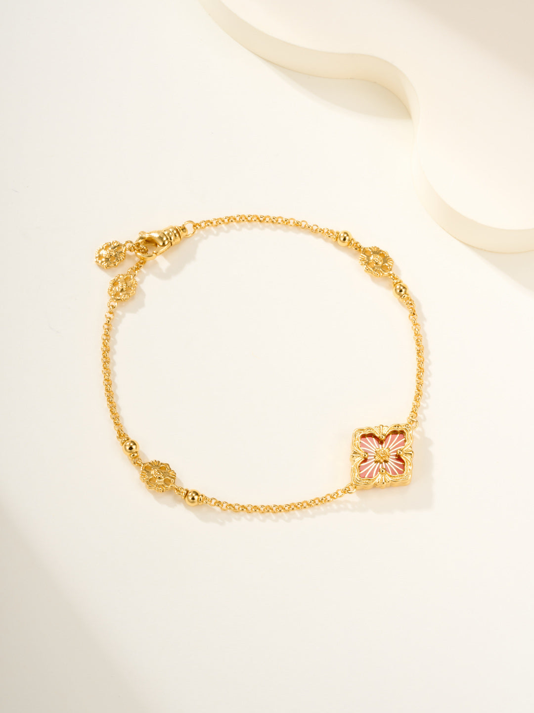 [⭐Aura]B.C.L ENAMELED One-Flower Bracelet（Various Colors)