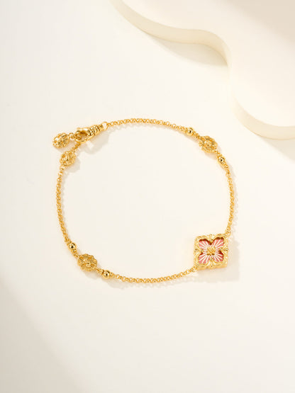 [⭐Aura]B.C.L ENAMELED One-Flower Bracelet（Various Colors)
