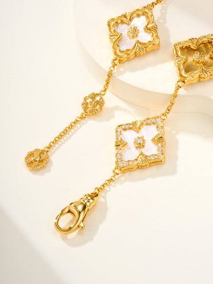 [⭐Aura]B.C.L ENAMELED Five-Flower Bracelet（Various Colors) BIG SIZE
