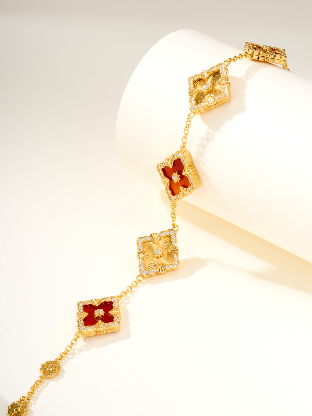 [⭐Aura]B.C.L ENAMELED Five-Flower Bracelet（Various Colors) BIG SIZE