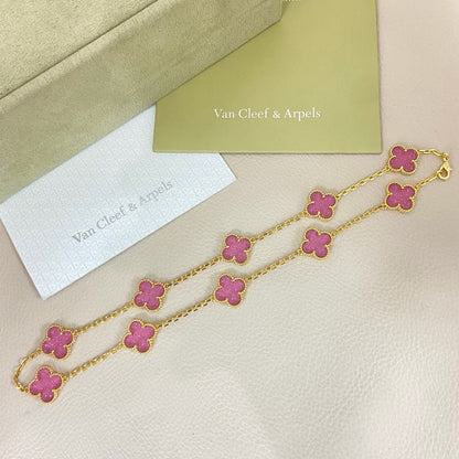 [⭐Aura]CLOVER 10 MOTIFS  NEW BUBBLE PINK ENAMEL
