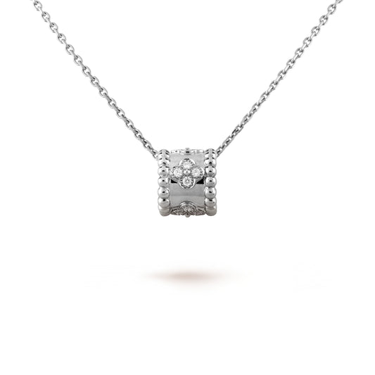 [⭐Aura]PERLEE PEDANT SIVLER DIAMOND NECKLACE