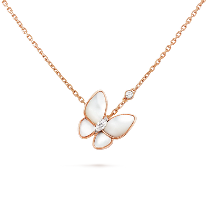 [⭐Aura]BUTTERFLY MOP DIAMOND NECKLACE