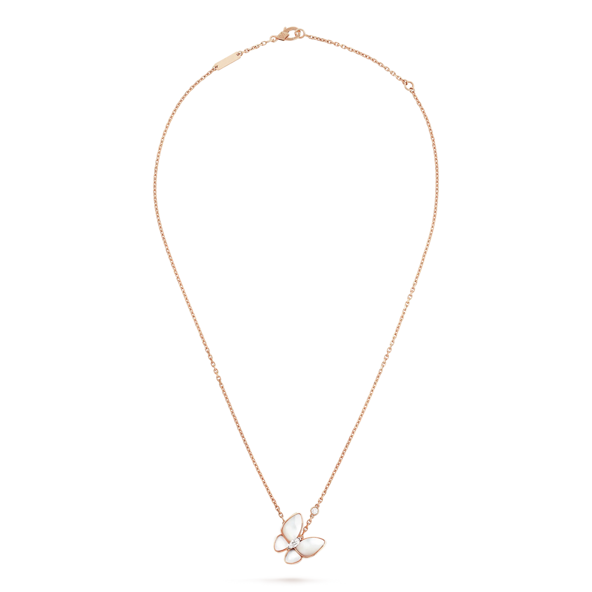 [⭐Aura]BUTTERFLY MOP DIAMOND NECKLACE