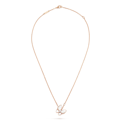 [⭐Aura]BUTTERFLY MOP DIAMOND NECKLACE