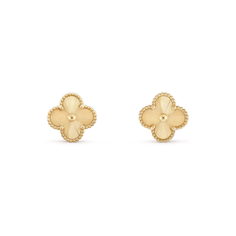 [⭐Aura]CLOVER MINI 9.5MM LASER EARRINGS