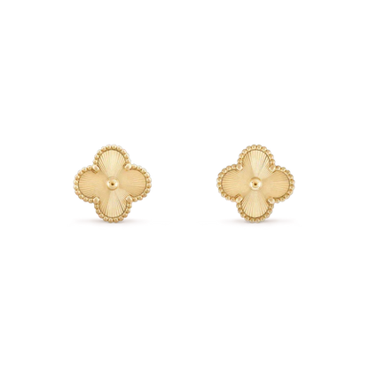 [⭐Aura]CLOVER MINI 9.5MM LASER EARRINGS