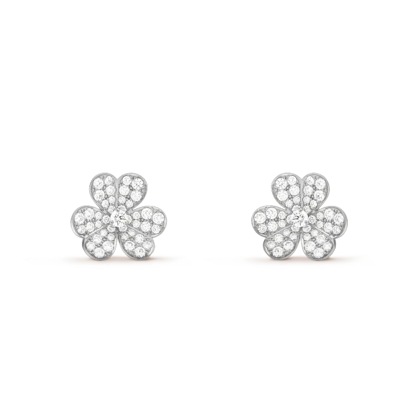 [⭐Aura]CLOVER COMOS DIAMOND EARRINGS SILVER