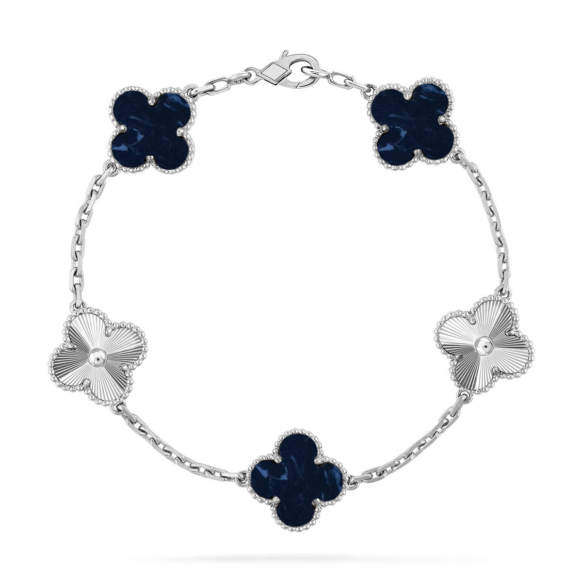 [⭐Aura]CLOVER 5 MOTIF PIETERSITE BRACELET COLLECTION