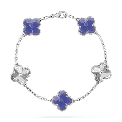 [⭐Aura]CLOVER 5 MOTIF BLUE VEINS BRACELET COLLECTION