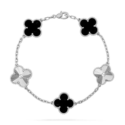 [⭐Aura] CLOVER 5 MOTIF ONYXS BRACELET COLLECTION