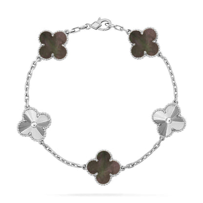 [⭐Aura] CLOVER 5 MOTIF GRAY MOP BRACELET COLLECTION