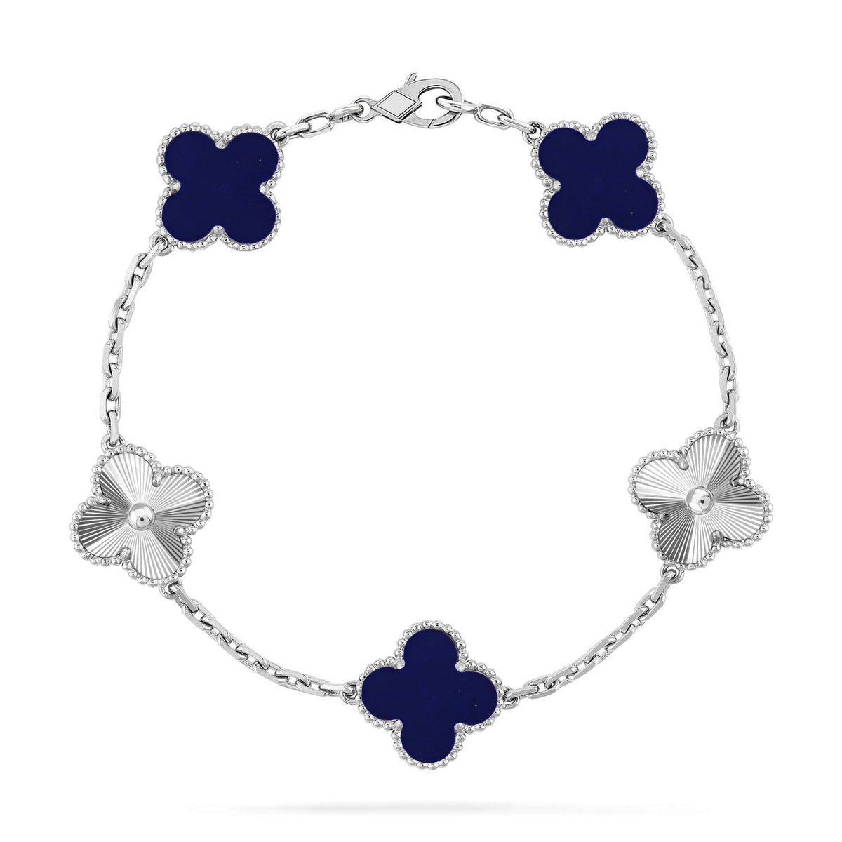 [⭐Aura]CLOVER 5 MOTIF LAPIS LAZULI BRACELET COLLECTION
