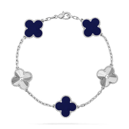 [⭐Aura]CLOVER 5 MOTIF LAPIS LAZULI BRACELET COLLECTION
