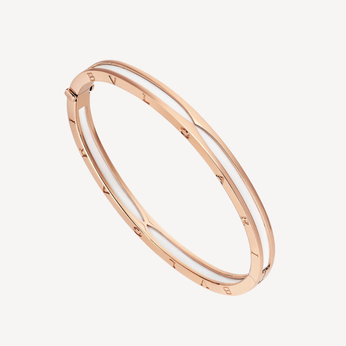[⭐Aura]ZERO 1 PINK GOLD WITH WHITE CERAMIC BRACELET