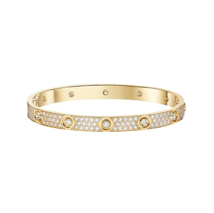 [⭐Aura]LOVE BRACELET 6.1MM DIAMOND-PAVED 10 BIG DIAMONDS