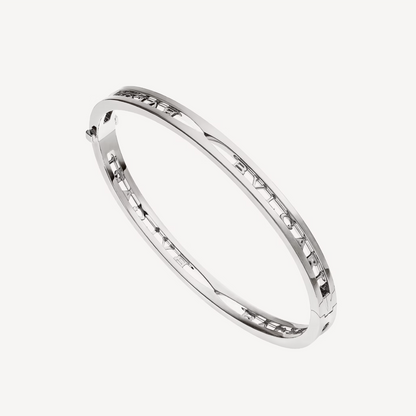 [⭐Aura]ZERO 1 SPIRAL LOGO SILVER BRACELET