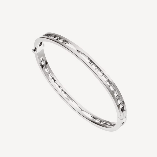 [⭐Aura]ZERO 1 SPIRAL LOGO SILVER BRACELET