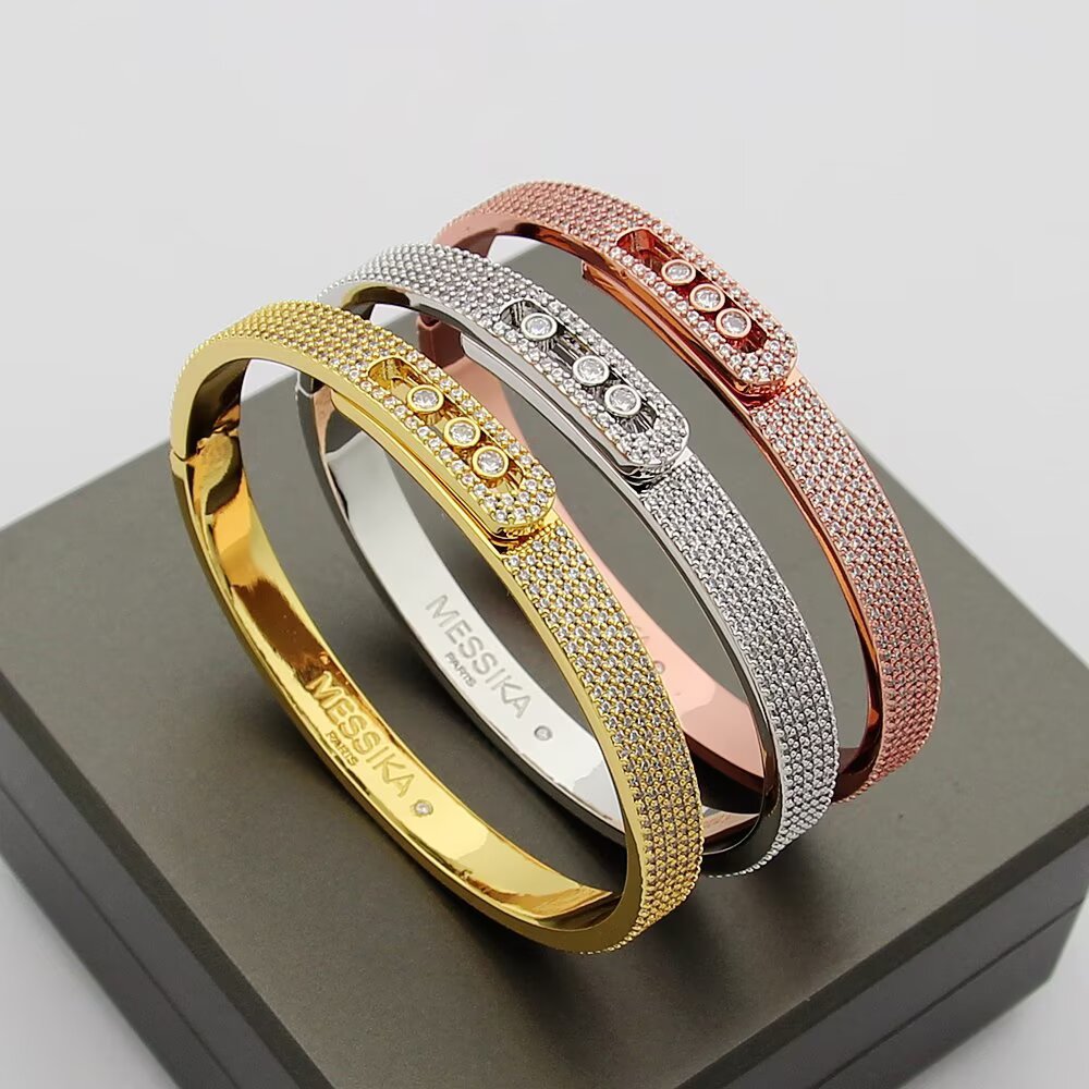 [⭐Aura]Move Noa Full Pavé Diamond Bangle Bracelet