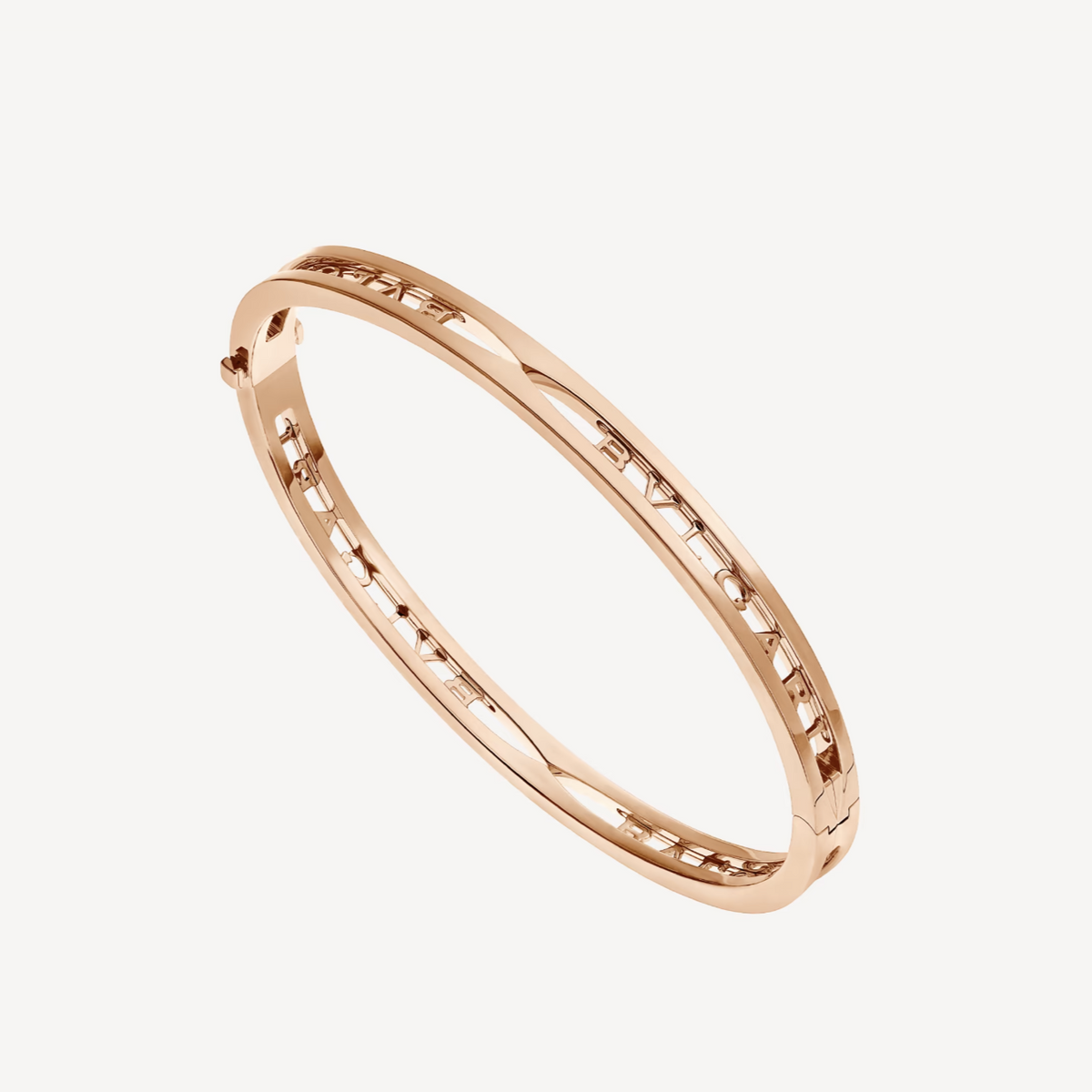 [⭐Aura]ZERO 1 SPIRAL LOGO PINK GOLD BRACELET