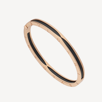 [⭐Aura]ZERO 1 PINK GOLD WITH BLACK CERAMIC BRACELET