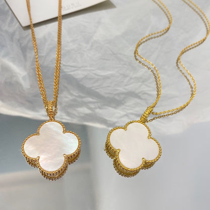 [⭐Aura]CLOVER 25MM MOP LARGE PENDANT NECKLACE