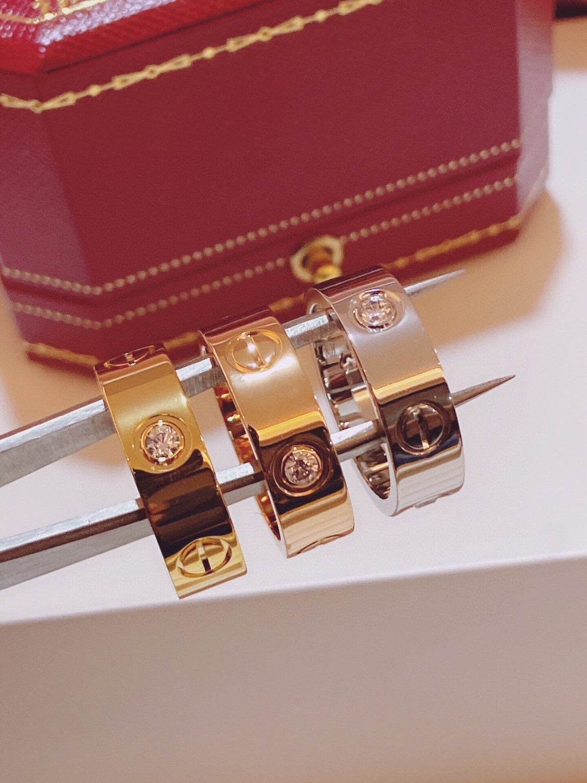 [⭐Aura]Three-Diamond Ring