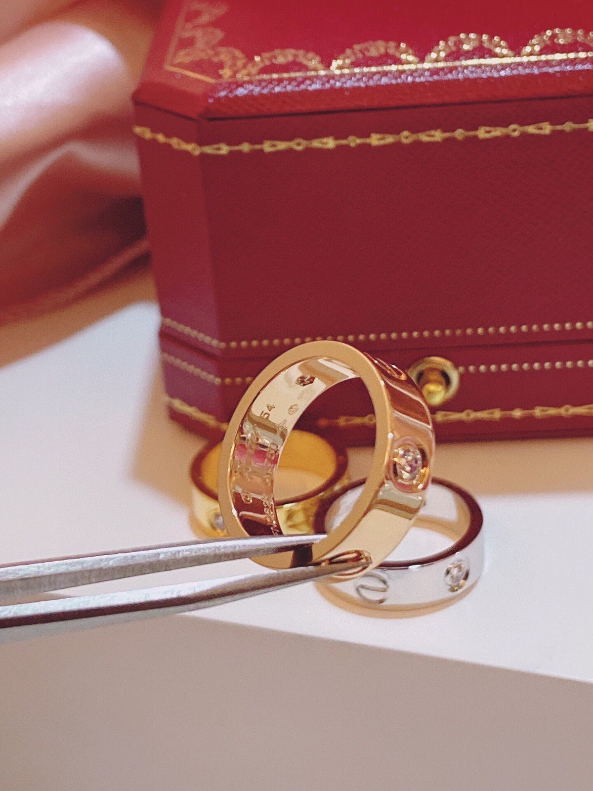 [⭐Aura]Three-Diamond Ring
