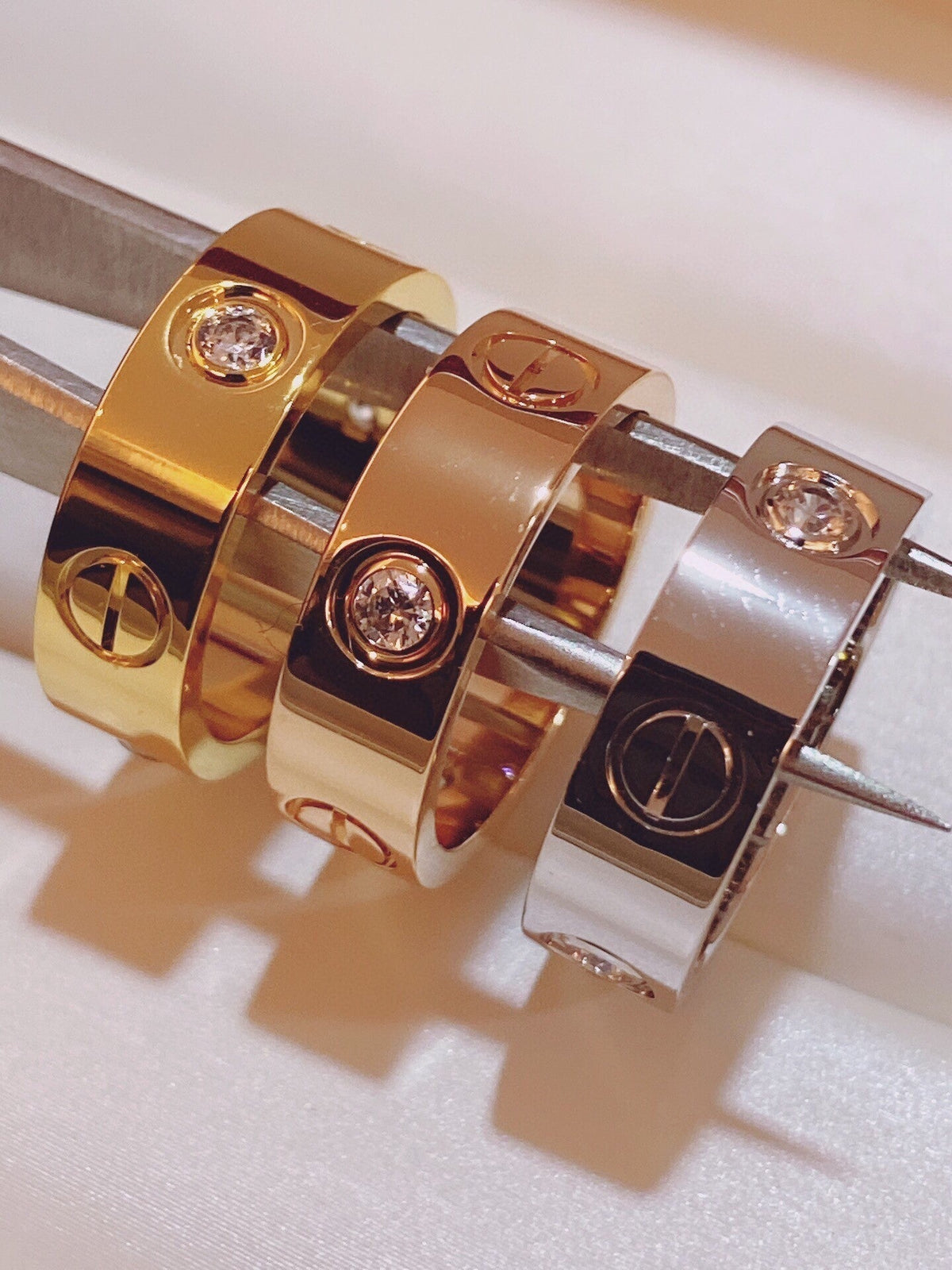 [⭐Aura]Three-Diamond Ring