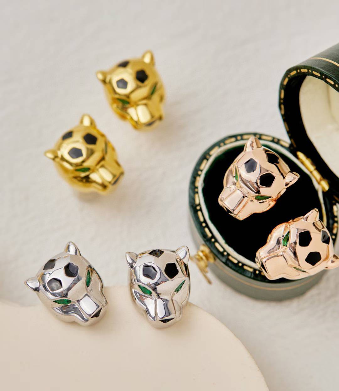 [⭐Aura]CHRRTAH-PRINT STUD EARRINGS, THREE COLORS