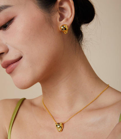 [⭐Aura]CHRRTAH-PRINT STUD EARRINGS, THREE COLORS