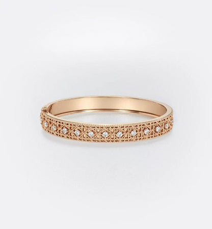[⭐Aura]2026 WOVEN-PATTERN BRACELET SET WITH FULL DIAMOND INLAY THREE-COLORS