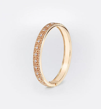 [⭐Aura]2026 WOVEN-PATTERN BRACELET SET WITH FULL DIAMOND INLAY THREE-COLORS