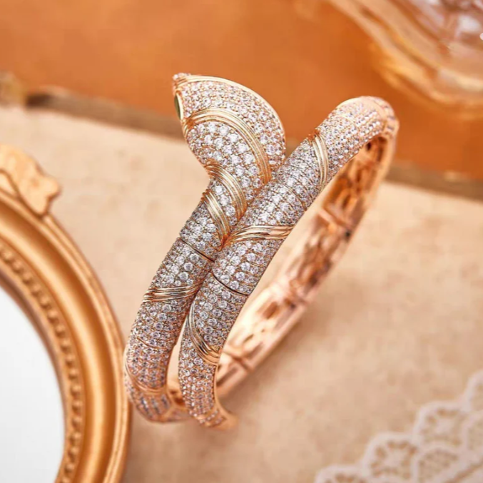 [⭐Aura]HAUTE COUTURE GOLD SERPENTI BRACELET