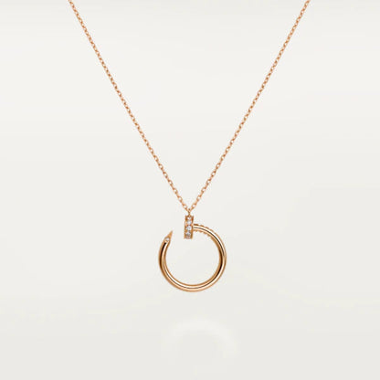 [⭐Aura]JUSTE NECKLACE PINK GOLD