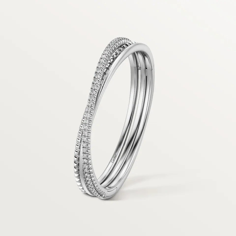 [⭐Aura]ETINCELLE HALF-PAVED DIAMOND BRACELET