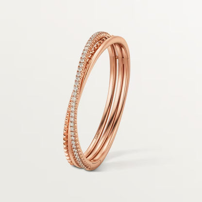 [⭐Aura]ETINCELLE HALF-PAVED DIAMOND BRACELET
