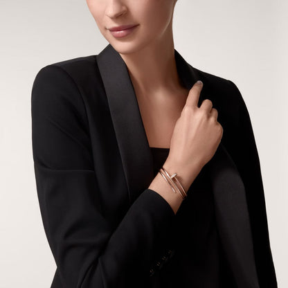 [⭐Aura]JUSTE BRACELET 3.5MM DOUBLE ROW DIAMOND