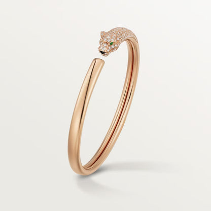 [⭐Aura]PANTHERE HALF DIAMOND OPEN BRACELET