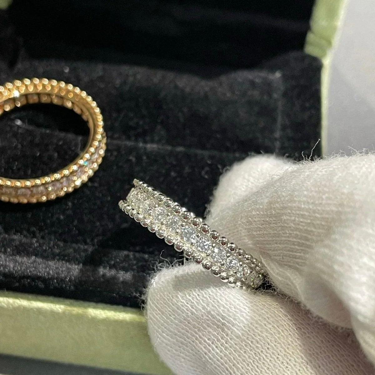 [⭐Aura]PERLEE DIAMOND SILVER RING