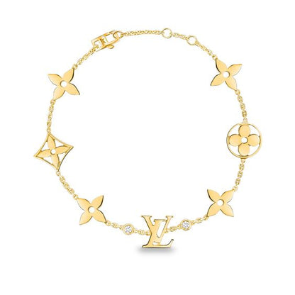 [⭐Aura]STAR AND SUN 7 MOTIFS GOLD BRACELET