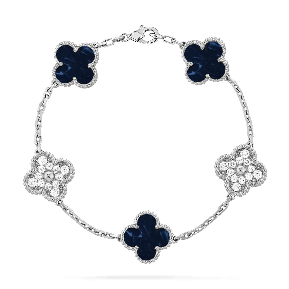 [⭐Aura]CLOVER 5 MOTIF PIETERSITE BRACELET COLLECTION
