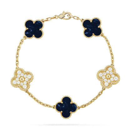 [⭐Aura]CLOVER 5 MOTIF PIETERSITE BRACELET COLLECTION