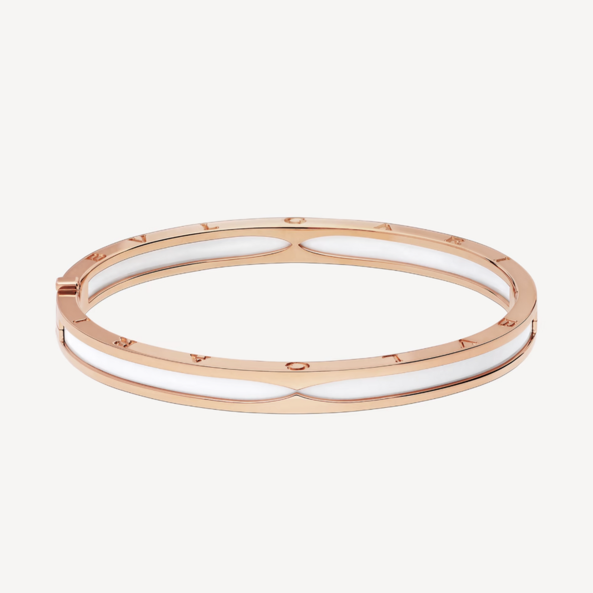 [⭐Aura]ZERO 1 PINK GOLD WITH WHITE CERAMIC BRACELET