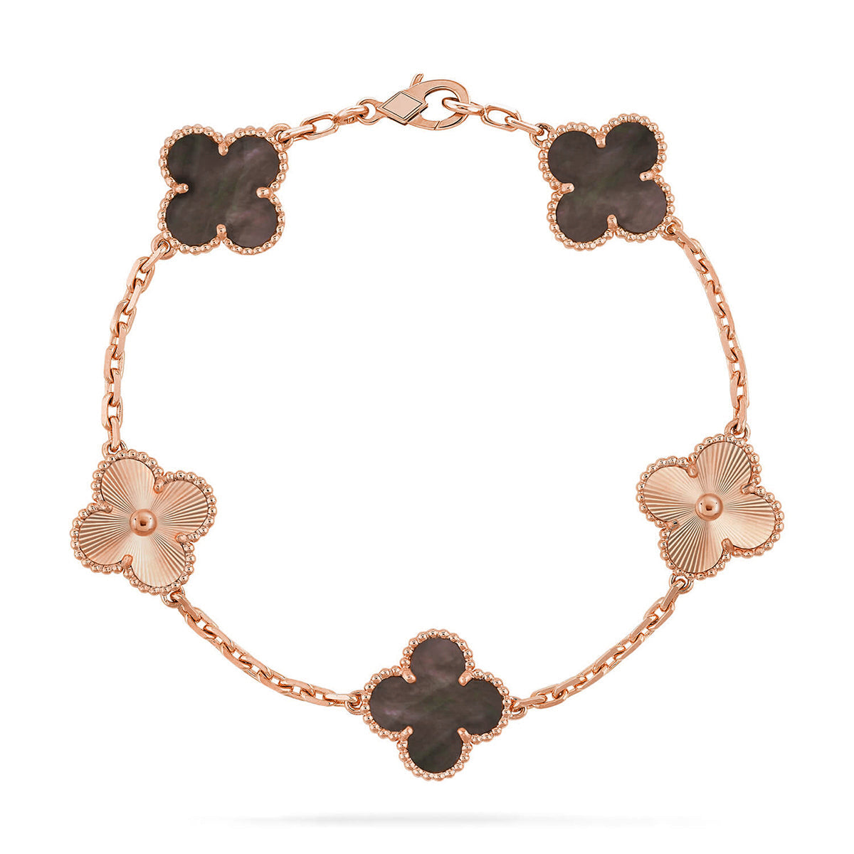 [⭐Aura] CLOVER 5 MOTIF GRAY MOP BRACELET COLLECTION